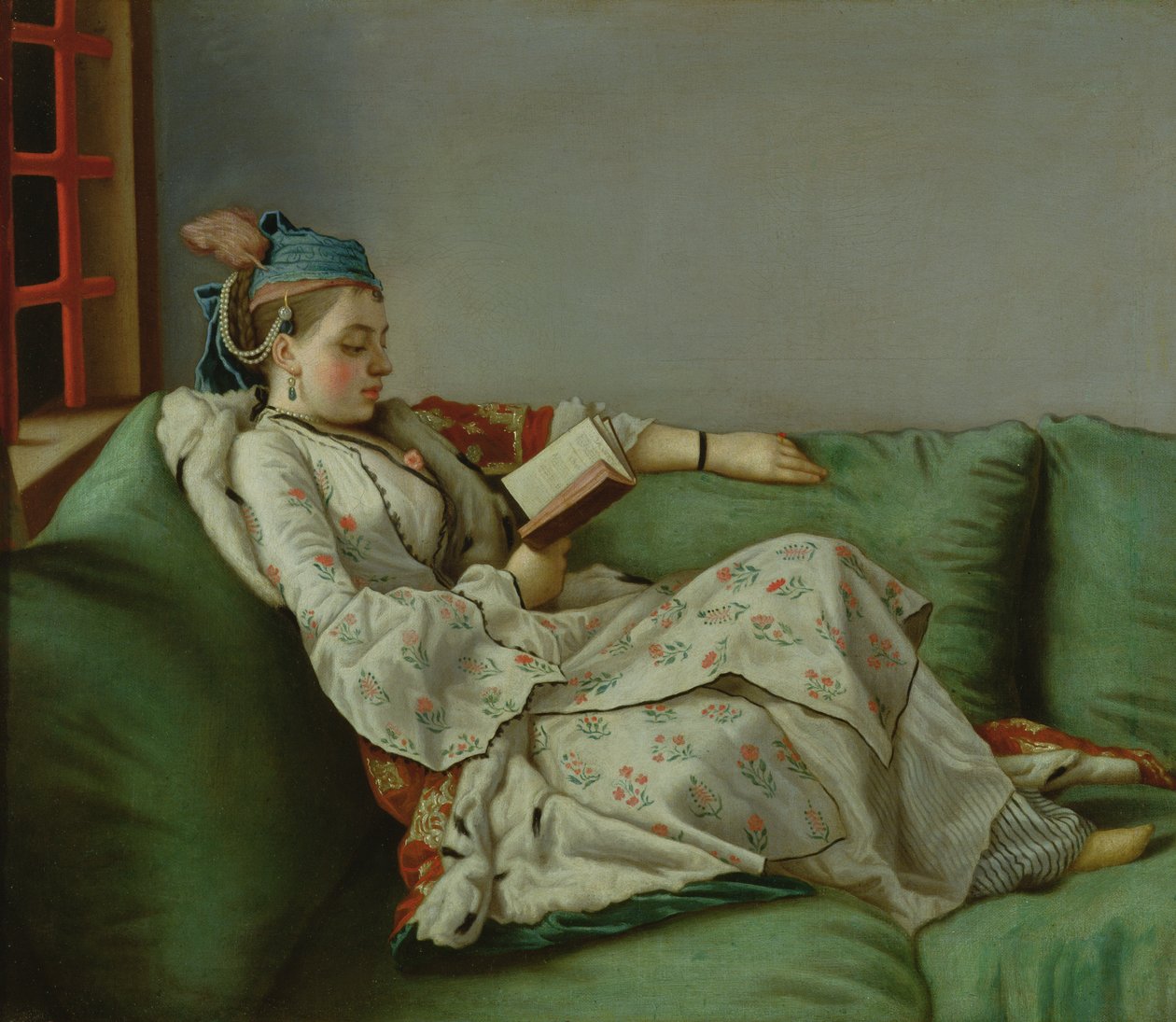 Maria Adelaide da França em traje turco, 1753 de Jean Étienne Liotard