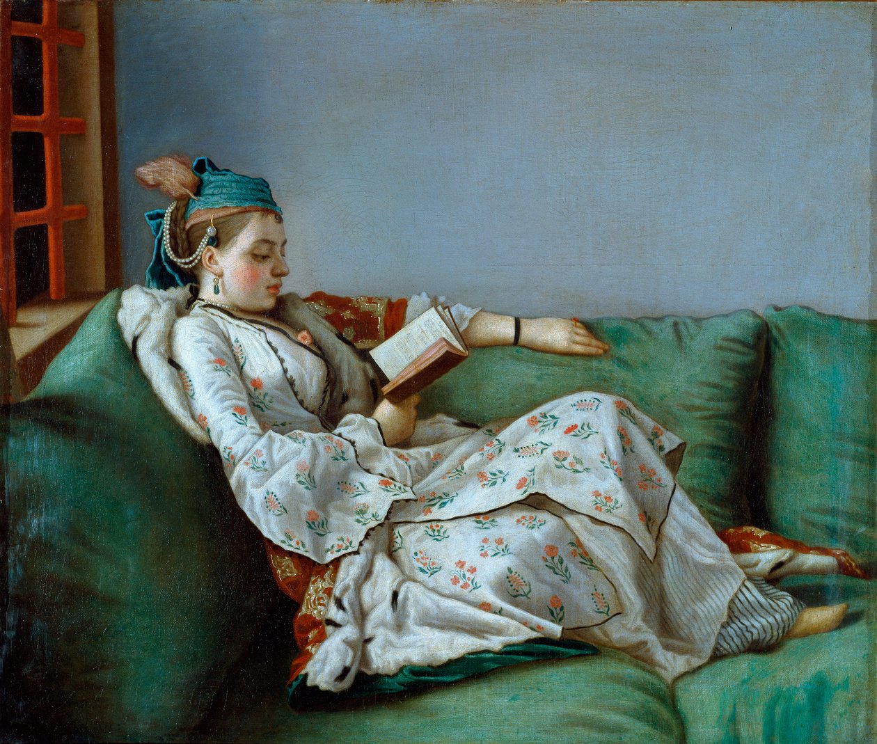 Maria Adelaide da França em traje turco, 1753 de Jean Étienne Liotard