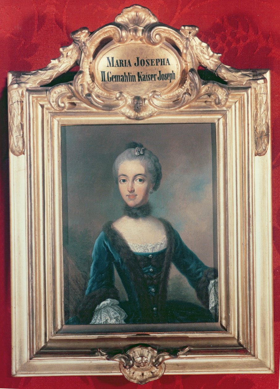 Maria Josepha da Baviera segunda esposa de José II (1741-1790) Sacro Imperador Romano de Jean Étienne Liotard