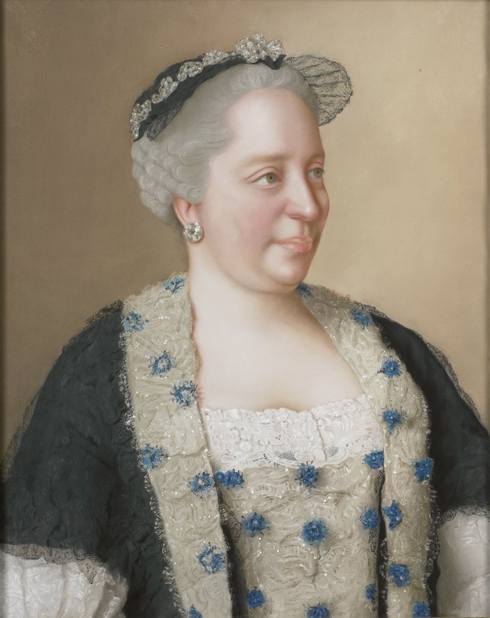 Retrato da Imperatriz Maria Teresa da Áustria (1717-1780) de Jean Étienne Liotard