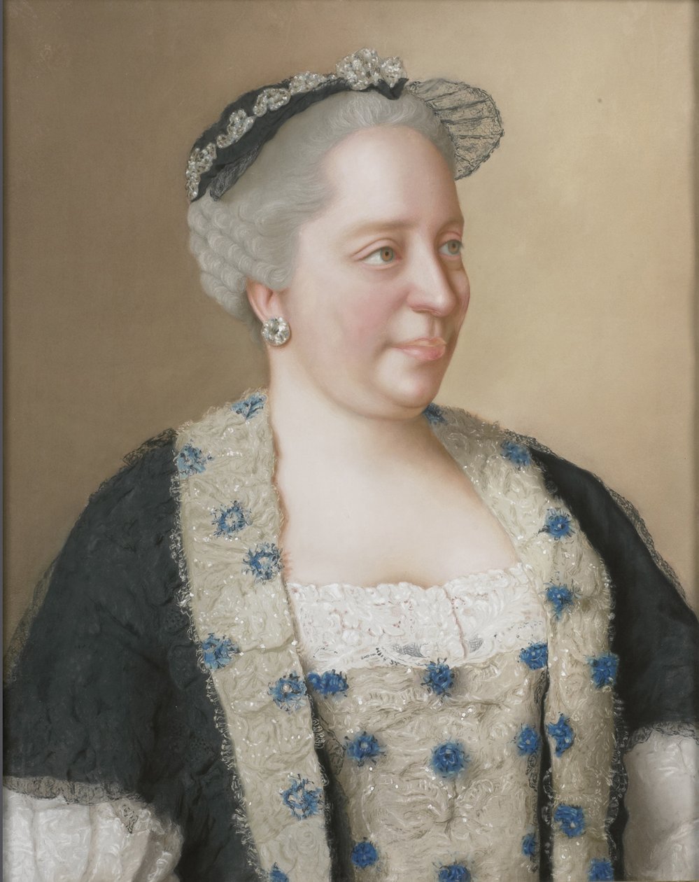 Retrato da imperatriz Maria Theresia da Áustria 1717-1780, 1762 de Jean Étienne Liotard