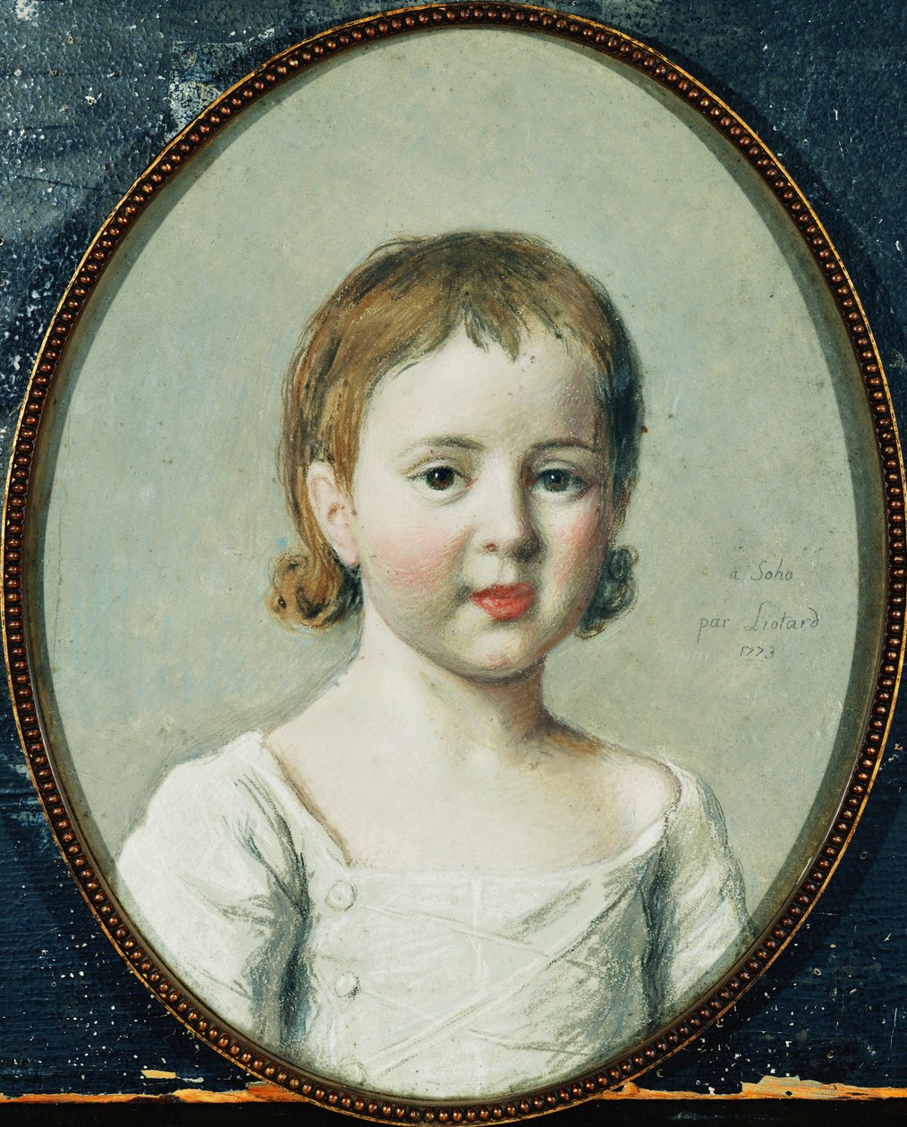 Retrato de Matthew Robinson Boulton, busto com 3 anos de idade de Jean Étienne Liotard