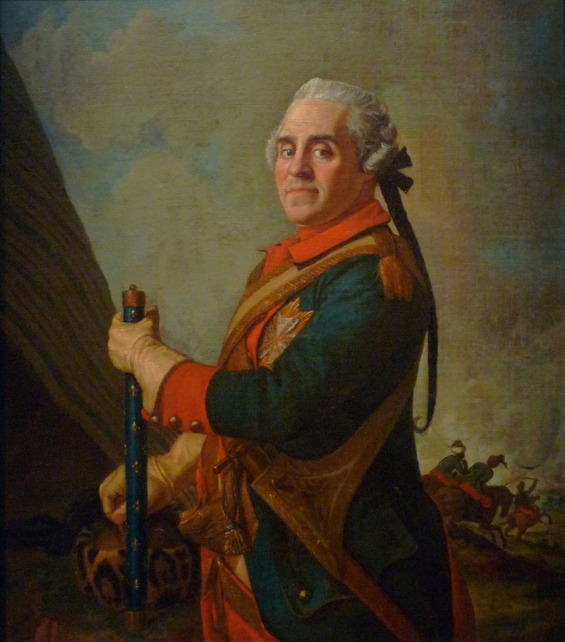 Retrato de Maurice de Saxe 16961750, marechal da França, século XVIII de Jean Étienne Liotard