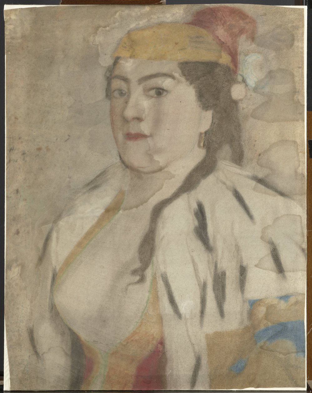 Retrato de uma mulher desconhecida de Istambul de Jean Étienne Liotard