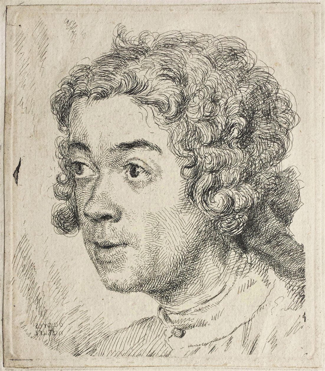 Auto-retrato, ca 1731. de Jean Étienne Liotard