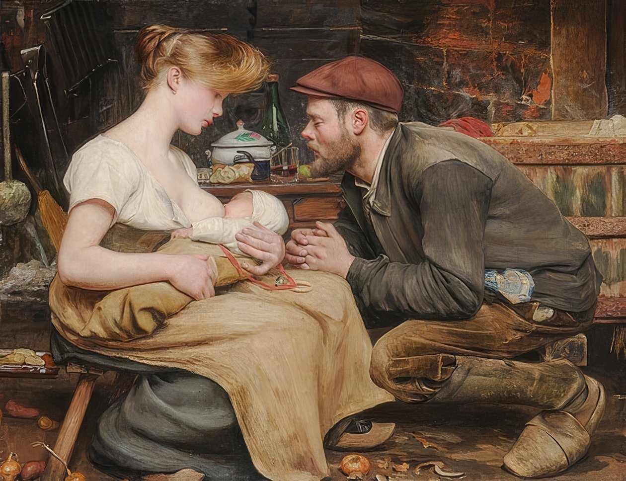 Felicidade para os pais. 1903 de Jean Eugene Buland