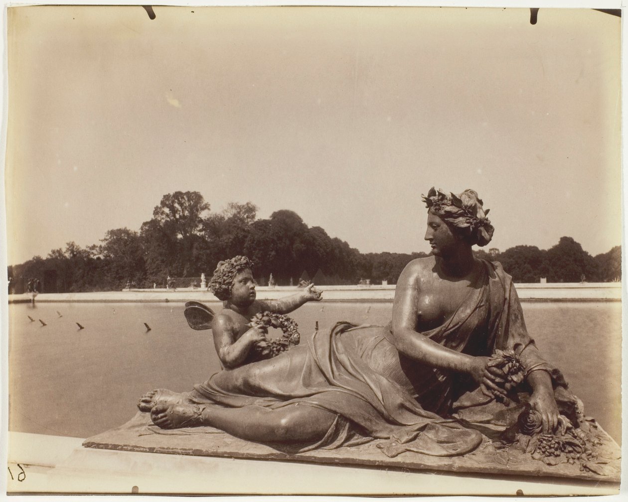 Versailles, esquina do parque de Jean Eugène Auguste Atget