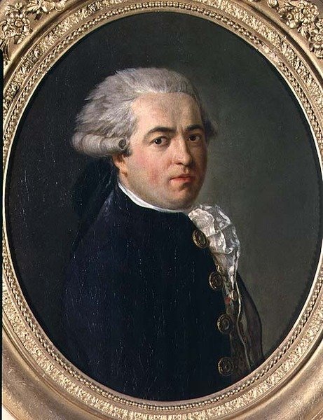 Retrato de um cavalheiro com um casaco preto de Jean F. G. (circle of) Colson