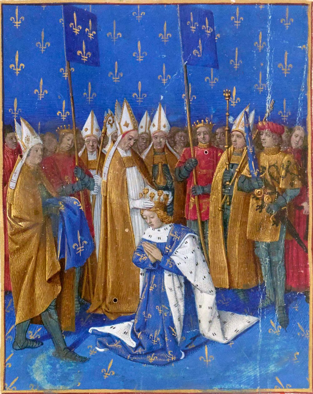 Coroação de Carlos VI, o Amado de Jean Fouquet