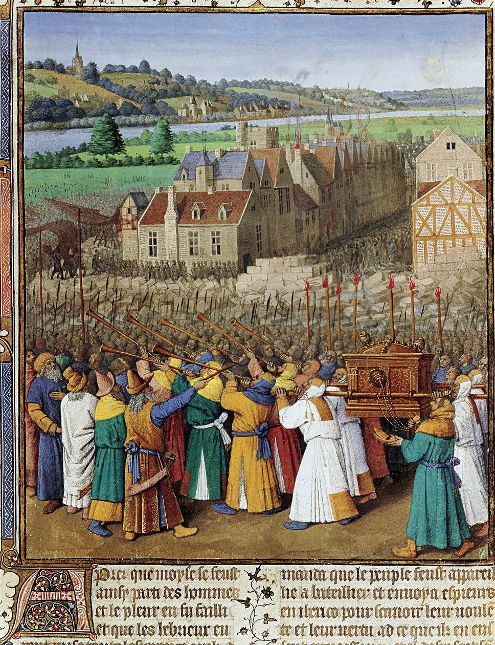 Queda de Jericó, c.1465-70 de Jean Fouquet