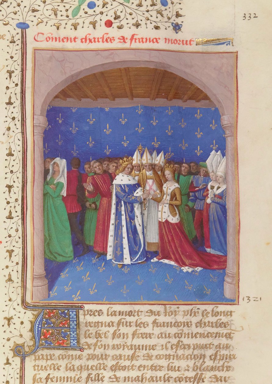 Casamento de Carlos IV le Bel de Jean Fouquet