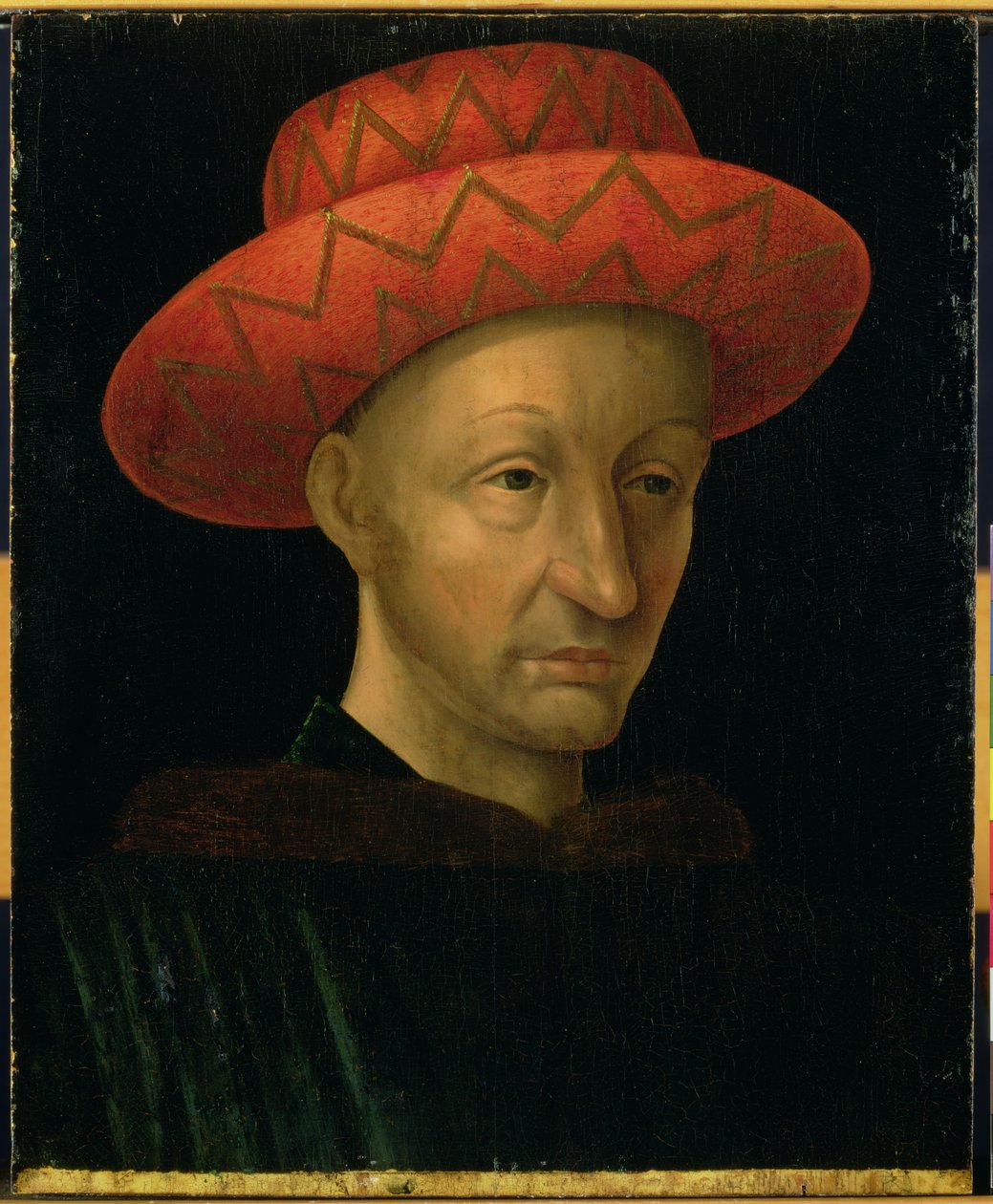 Retrato de Carlos VII (1403-61) de Jean Fouquet