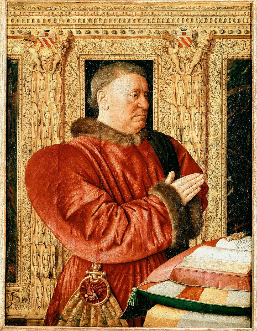 Retrato do Ministro da Justiça da França Guillaume Jouvenel des Ursins (Pintura de Jean Fouquet