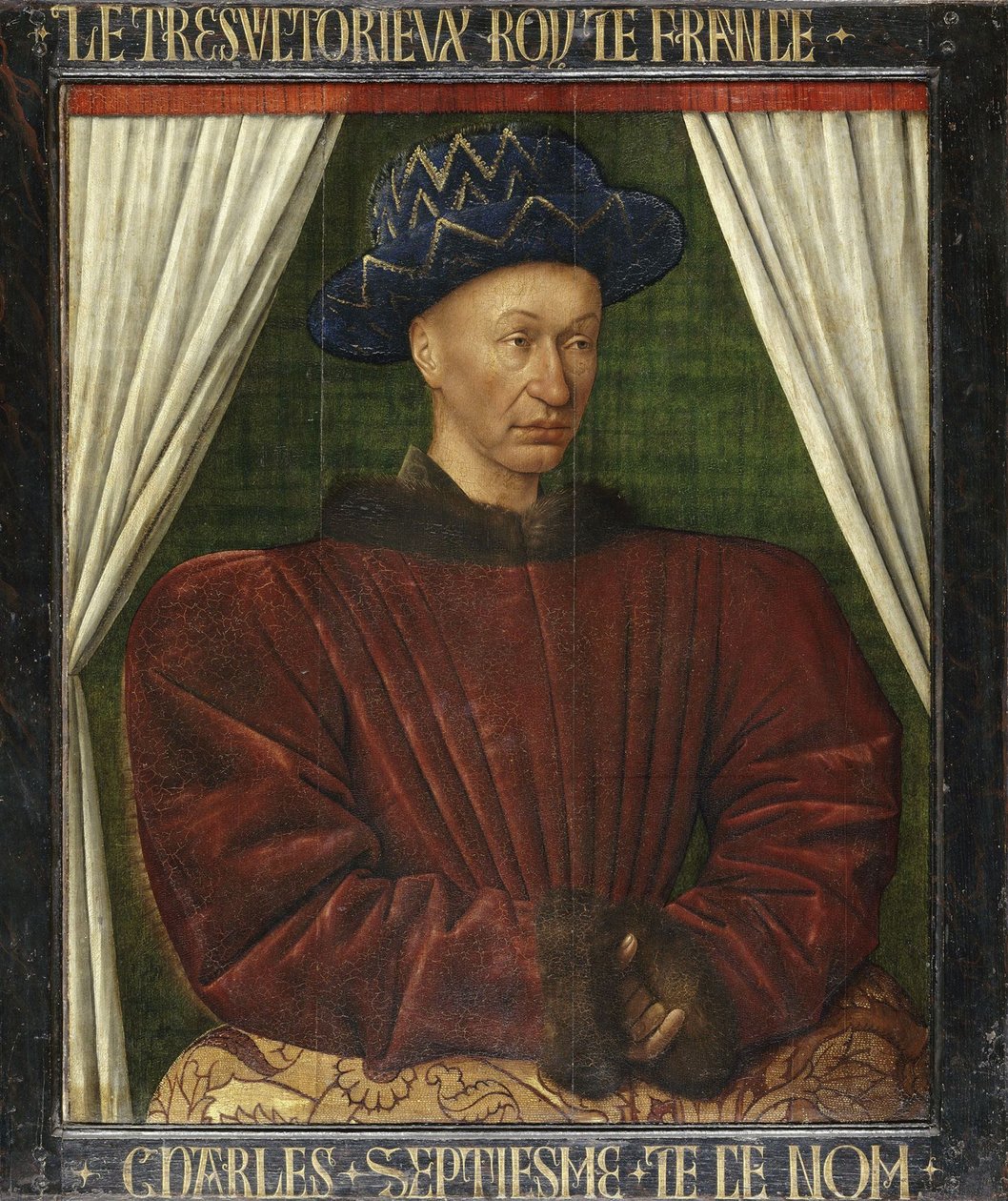 Retrato do rei Carlos VII da França de Jean Fouquet