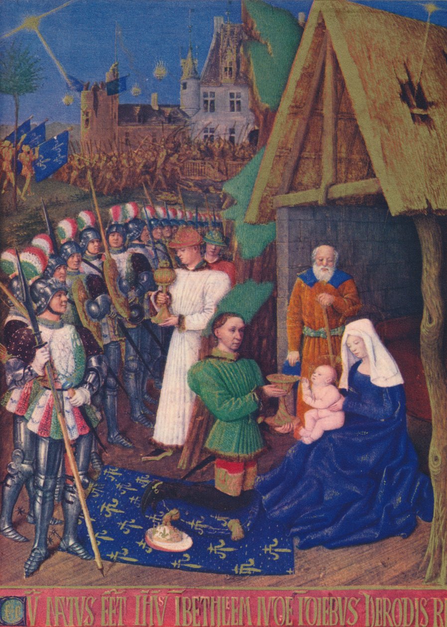 A Adoração dos Reis Magos, c1455, 1939 de Jean Fouquet