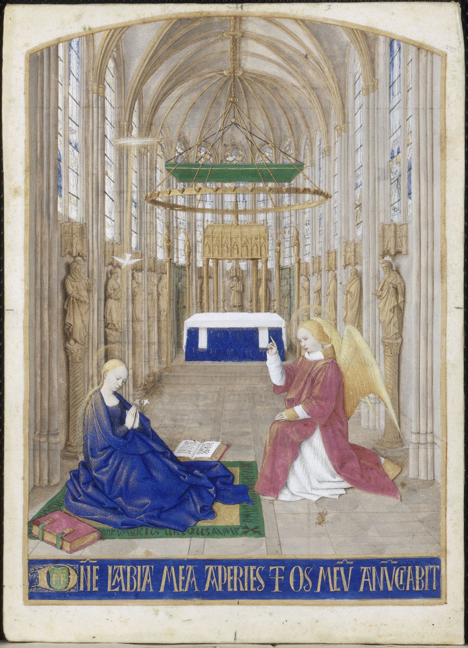 As Horas da Anunciação de Étienne Chevalier de Jean Fouquet