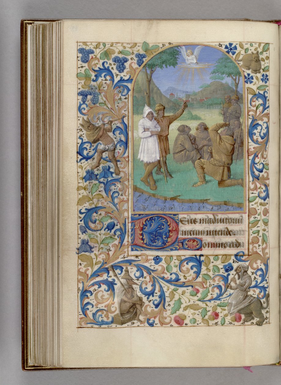 A Anunciação ao Livro de Horas dos Pastores, 1450-1499 de Jean Fouquet