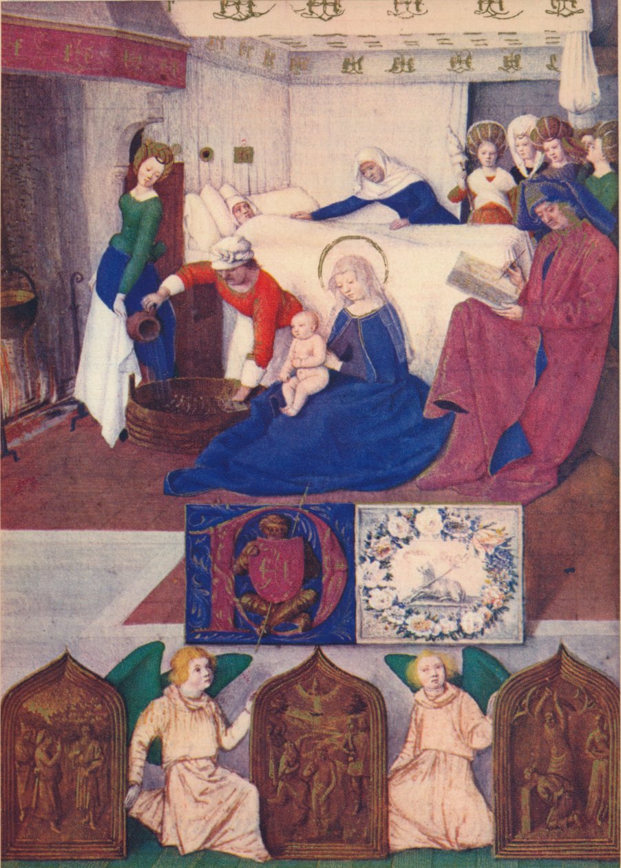 O nascimento de São João Batista, c1455, 1939 de Jean Fouquet