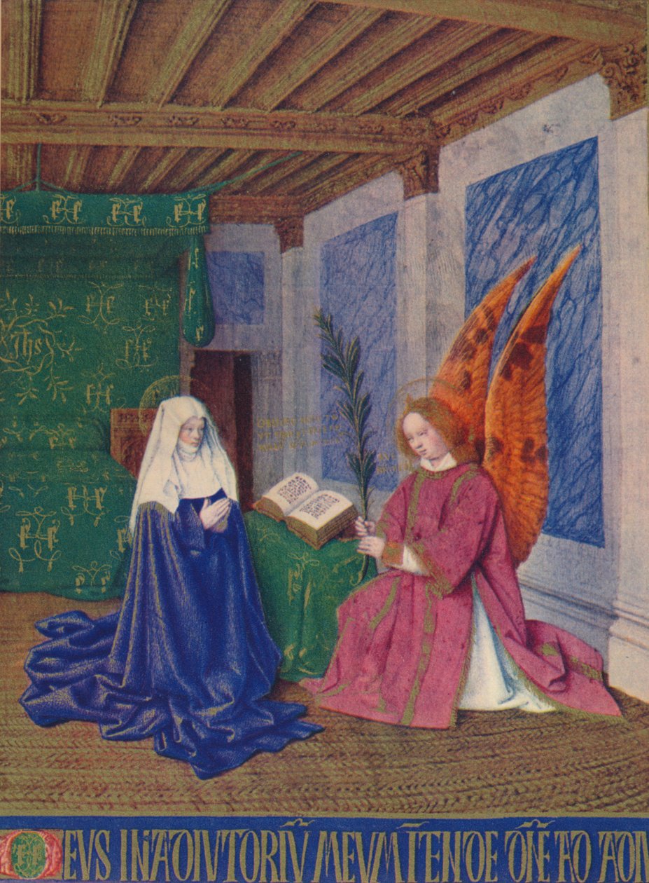 A Segunda Anunciação, c1455, 1939 de Jean Fouquet