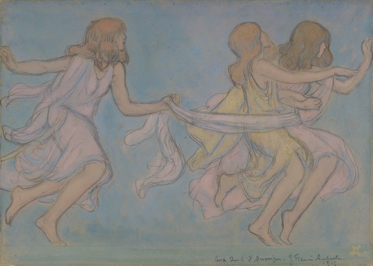Crianças a brincar de Jean Francis Auburtin