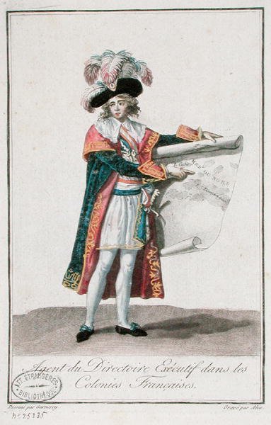 Agente Colonial Francês durante o período do Directoire de Jean Francois (after) Garneray