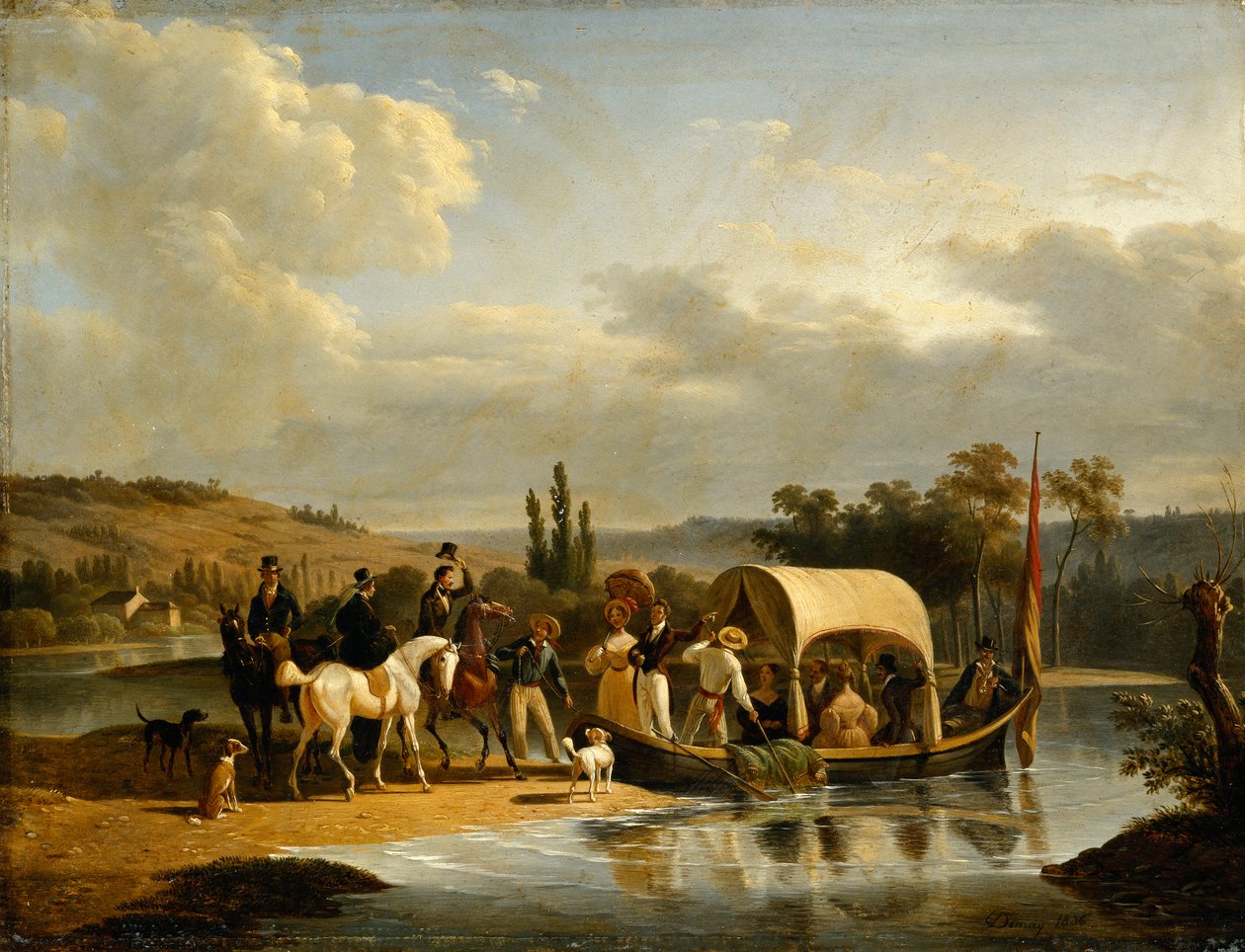 A partida, 1836 de Jean Francois Demay