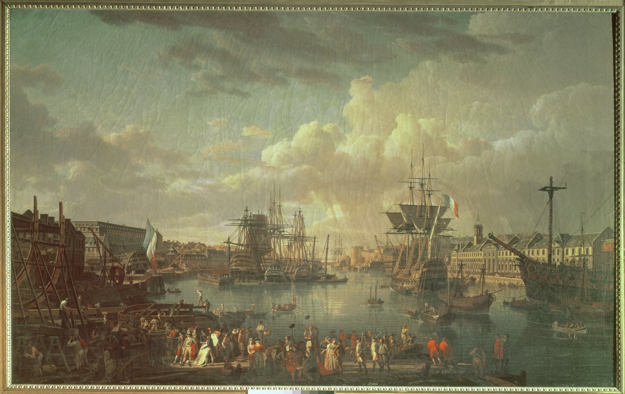 Vista, de, a, porto, em, brest de Jean Francois Hue