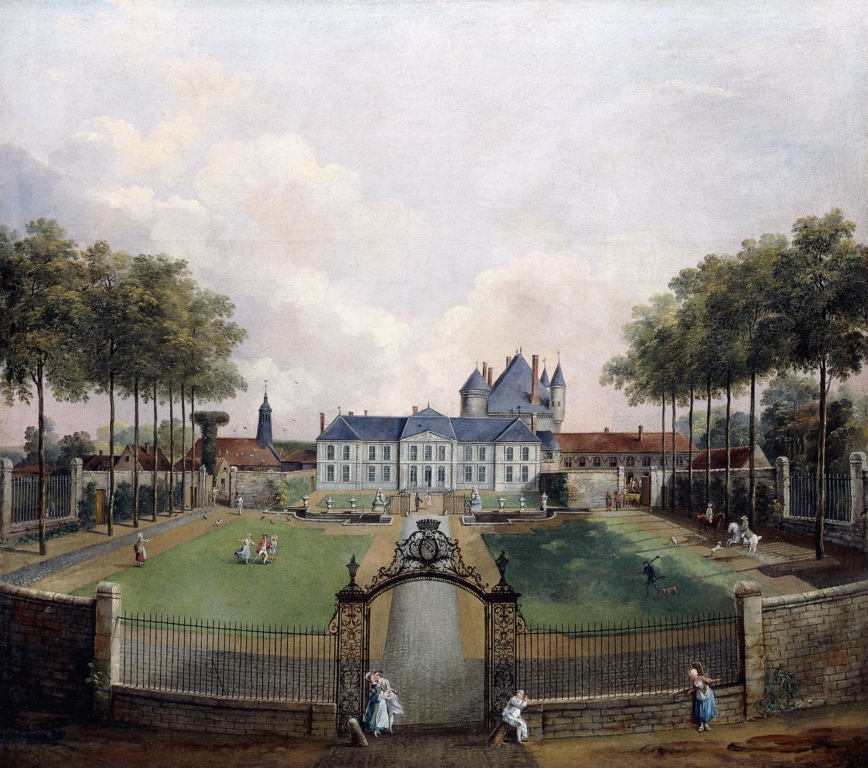 Vista para o Chateau de Mousseaux e seus jardins, de Jean Francois Hue
