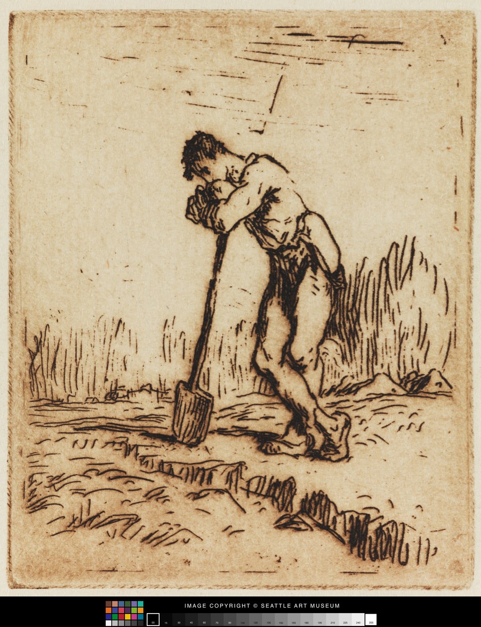 O Homem Apoiado na Espada de Jean Francois I Millet