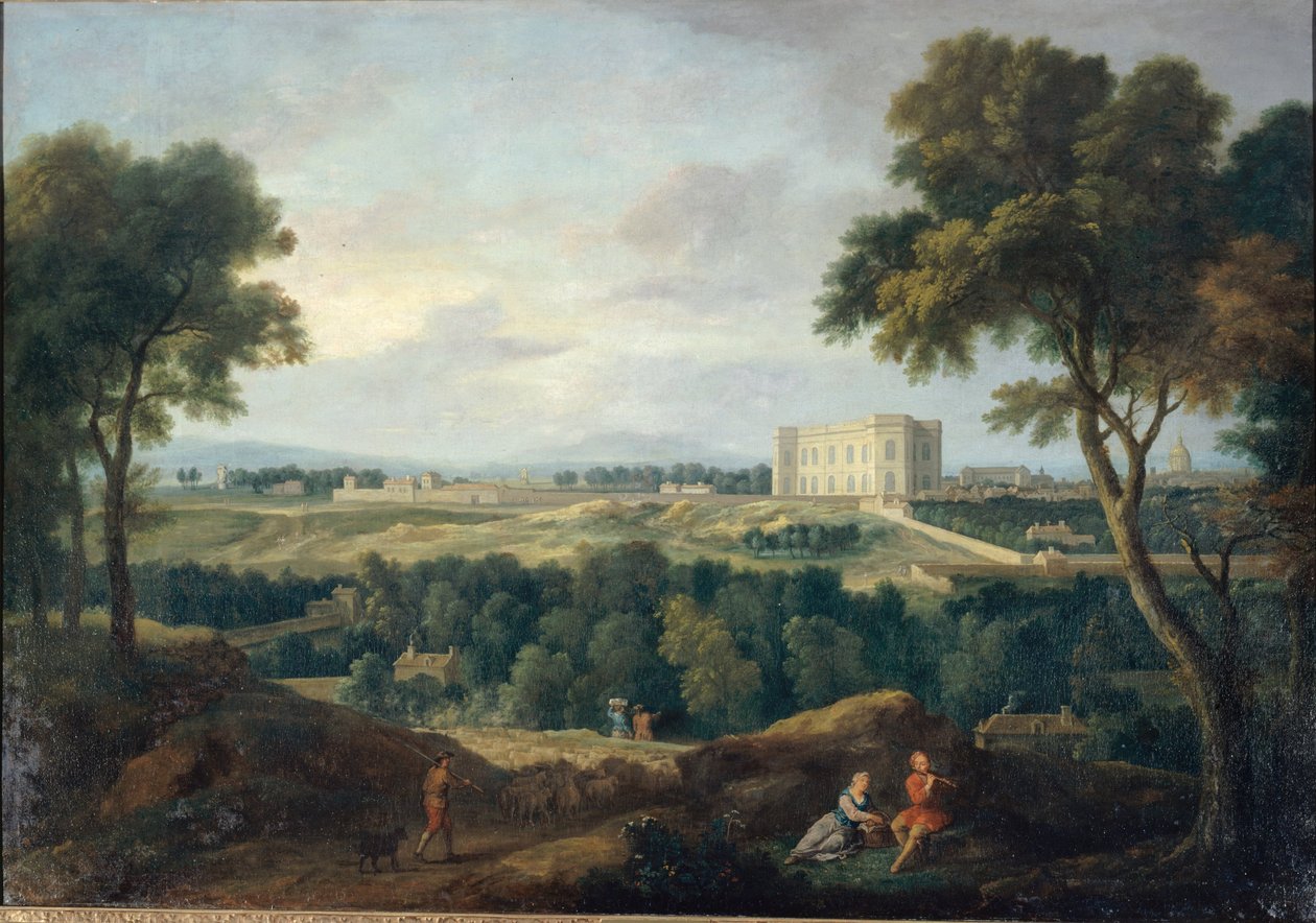 O Observatório, visto do Butte aux Cailles, cerca de 1710 (óleo sobre tela) de Jean Francois I Millet