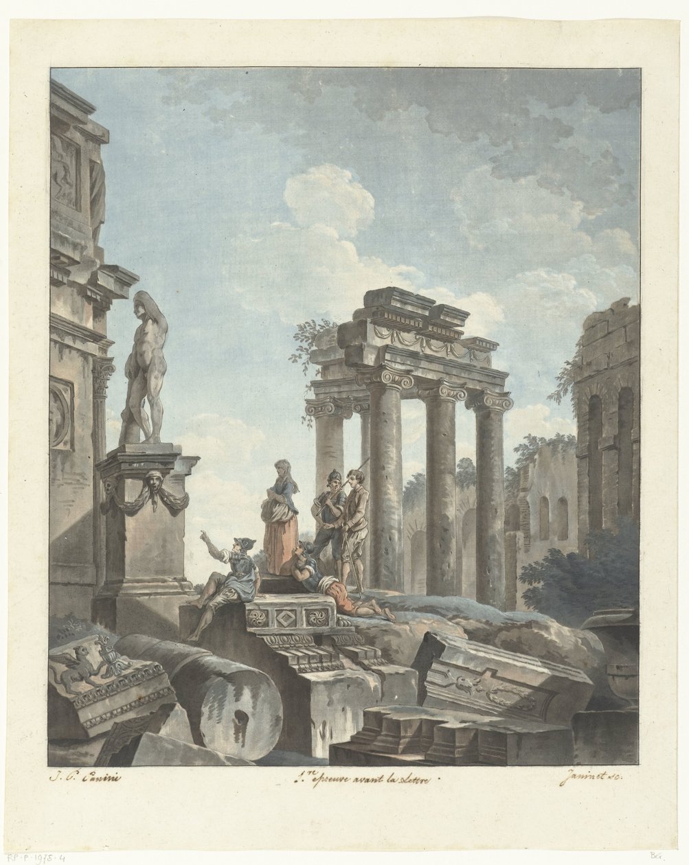 Ruínas antigas de Jean Francois Janinet