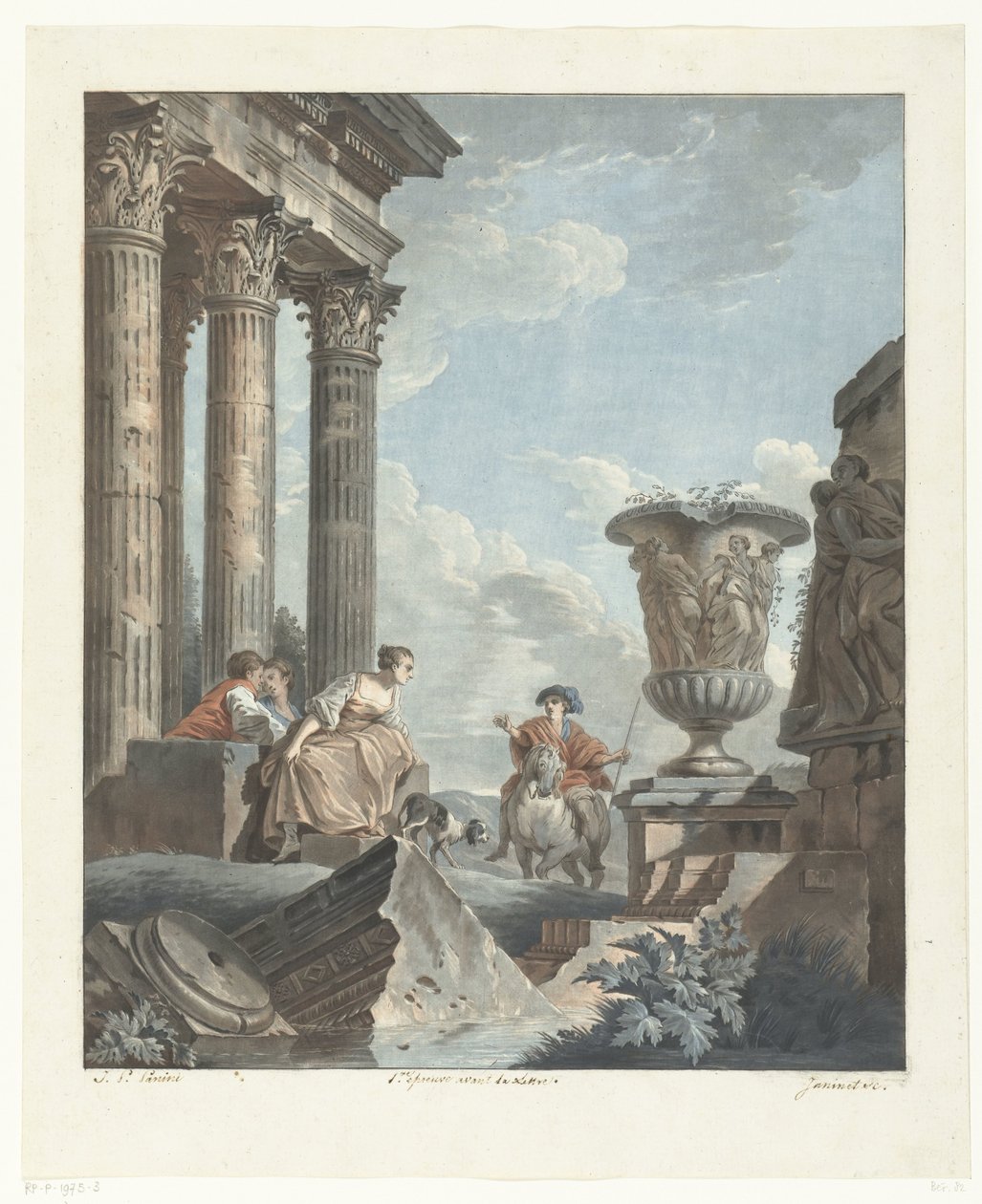 Ruínas antigas de Jean Francois Janinet