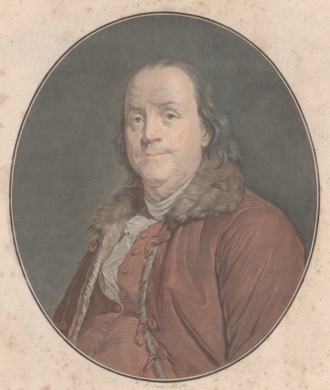 Benjamin Franklin, 1789. de Jean Francois Janinet