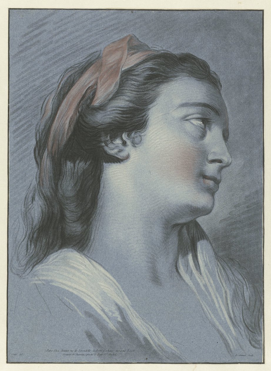 Cabeça de uma jovem mulher
Tête de femme de Jean Francois Janinet