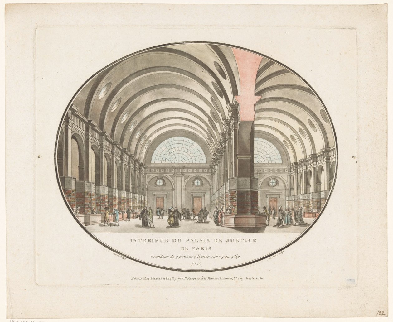 Interior do Palais de Justice em Paris
Interior du Palais de Justice de Paris (título sobre o objecto) de Jean Francois Janinet