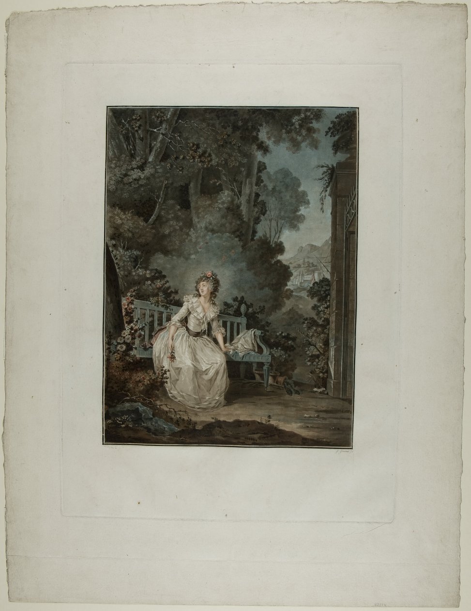Madame Dugazon na Ópera “Nina, ou La folle par amour” (Nina, ou A Mulher Enlouquecida de Amor) de Jean Francois Janinet