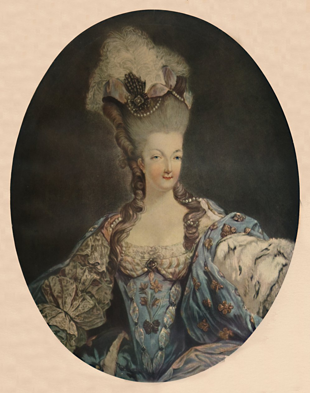 Maria Antonieta, rainha da França, 1777, 1913 de Jean Francois Janinet