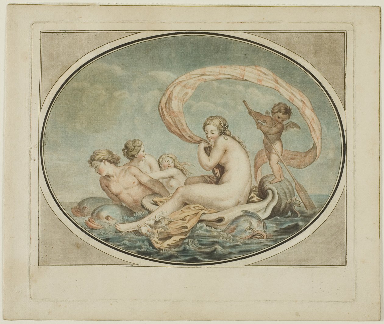 A carruagem de Galateu de Jean Francois Janinet