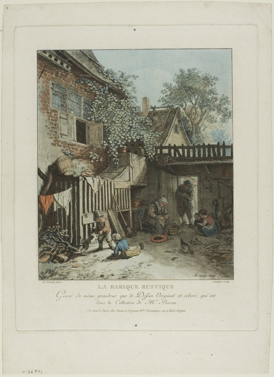 A cabana rústica de Jean Francois Janinet