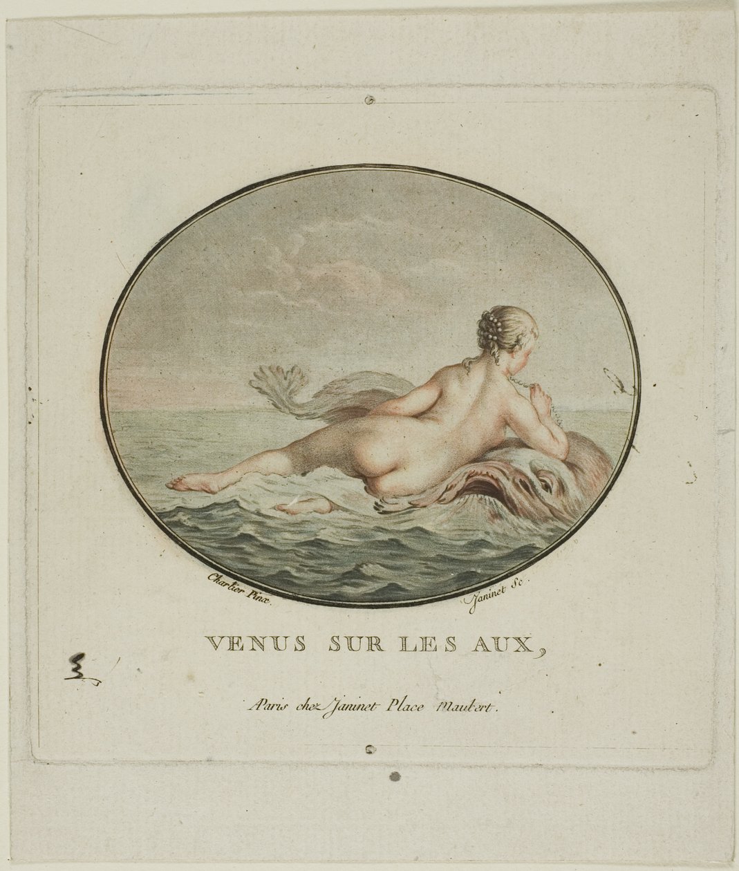 Vénus sobre os Aux de Jean Francois Janinet