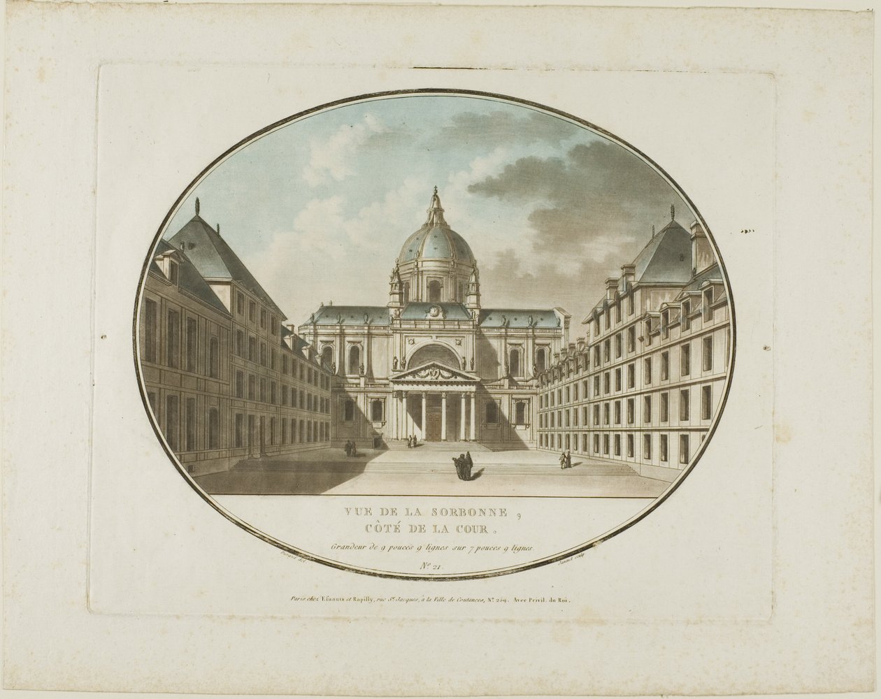 Vista da Sorbonne de Jean Francois Janinet