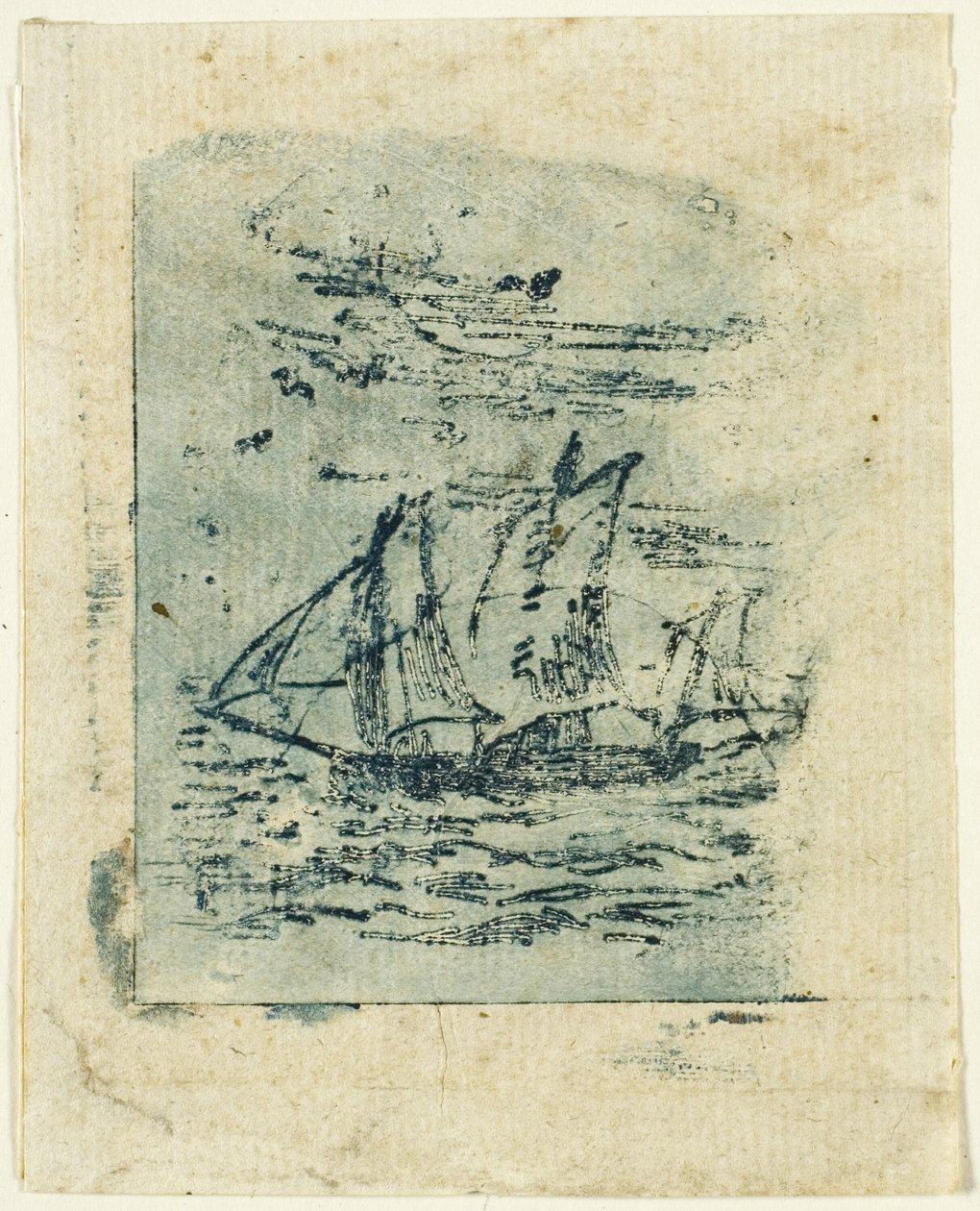Um navio à vela de Jean Francois Millet