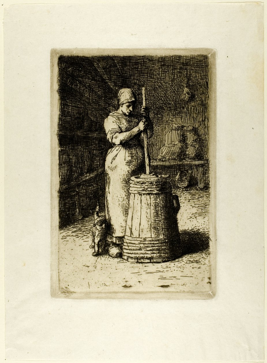Uma Mulher Agitando de Jean Francois Millet