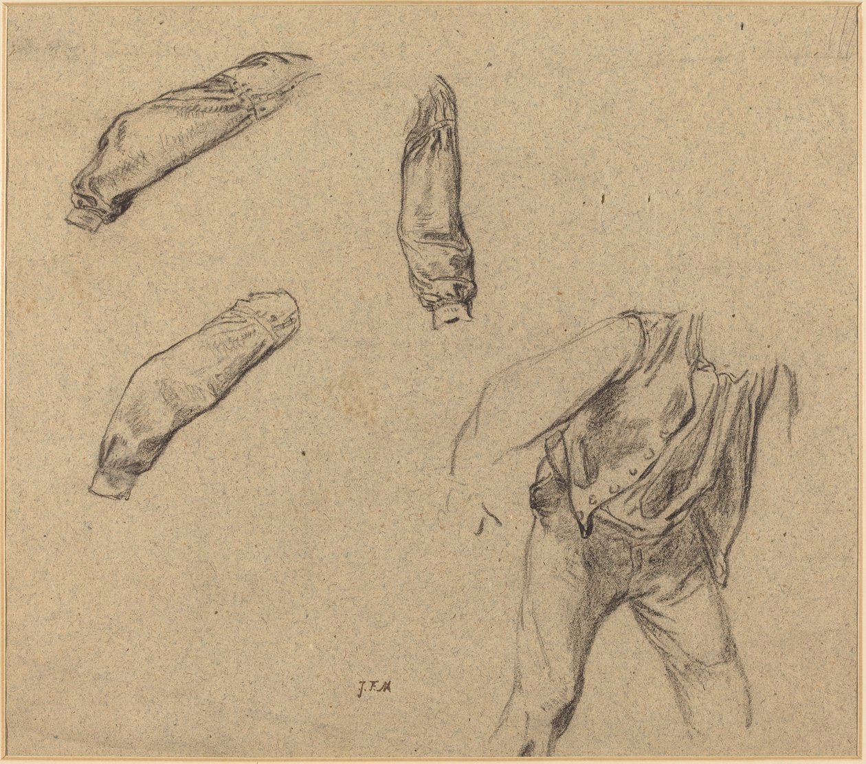 Estudos de figurino de Jean Francois Millet