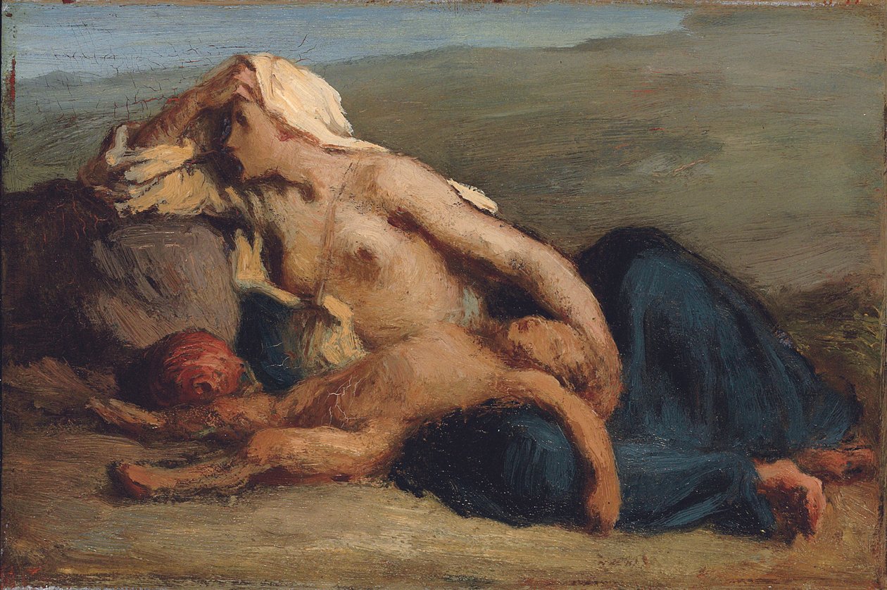 Hagar e Ismael de Jean Francois Millet