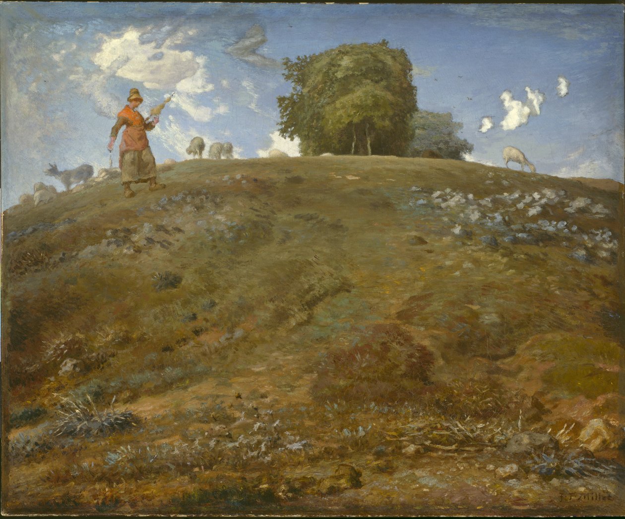 Na Auvergne, 1866-69 de Jean Francois Millet