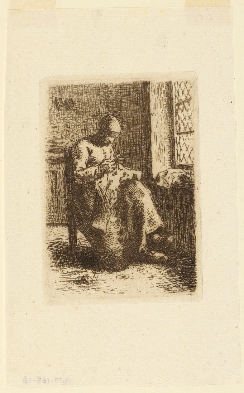 La Couseuse (A Mulher Costura) de Jean Francois Millet