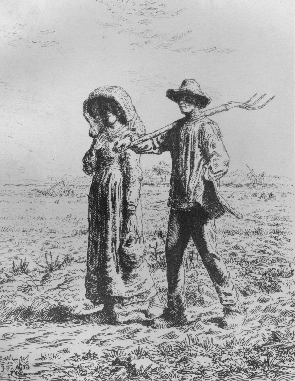 A Partida Por O Trabalho, 1863 de Jean Francois Millet