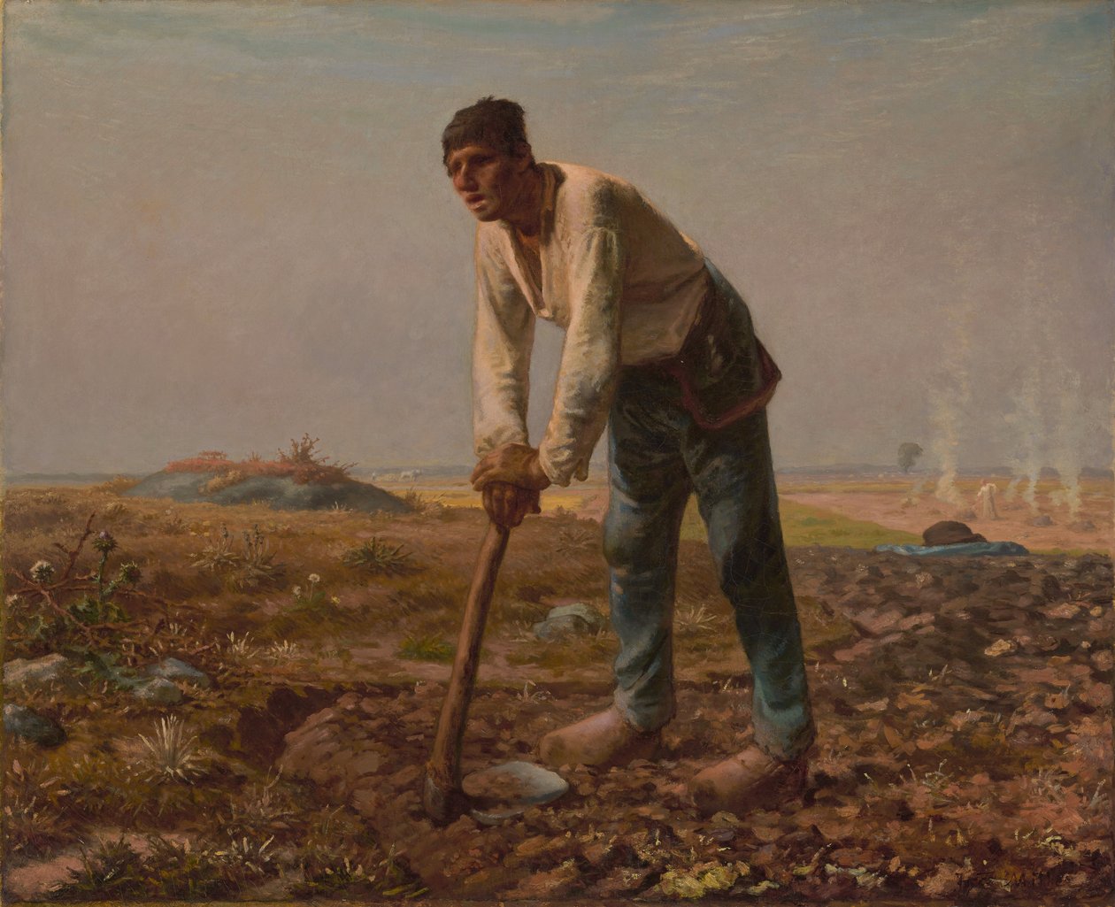 Homem com uma enxada de Jean Francois Millet