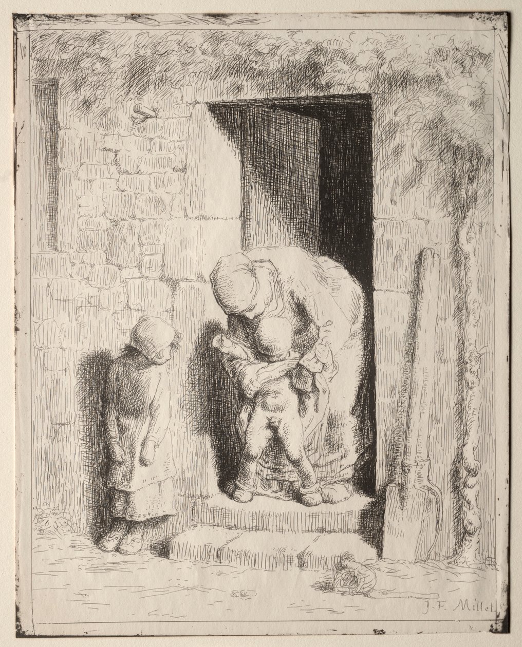 Precaução Materna. de Jean Francois Millet